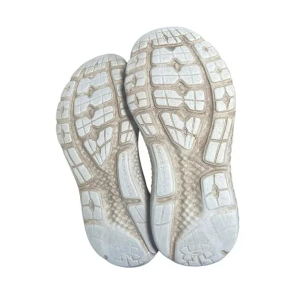 Under Armour Shoes 13K Girls Black Pink Running Sneaker UA Sport Slip On No Lace - Picture 5 of 6